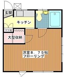 MKコーポ 1Kの間取図画像