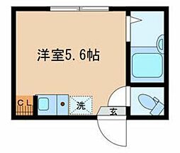アーバンプレイス代官山 ワンルームの間取図画像