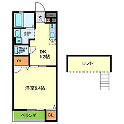 メゾンパルティール 2階/-