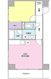 プロスペクト入谷 1LDKの間取図画像