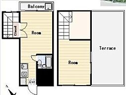 メゾン・ド・中町 3階2Kの間取り