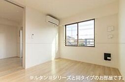 仮六高台5丁目アパートII 3階2LDKのリビング/ダイニング