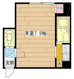 アビタシオン東淵野辺 1Kの間取図画像