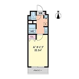 阪急京都本線 長岡天神駅 徒歩7分の賃貸マンション 1階1Kの間取り