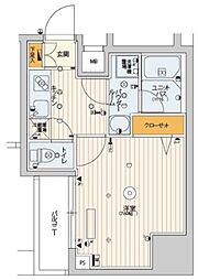 スカイコートパレス西巣鴨2 1Kの間取図画像