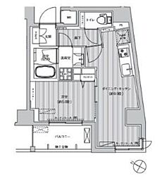 casaKEITO 1DKの間取図画像