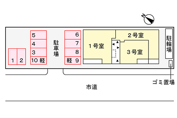 ルヴァンソレイユ ｜大阪府泉佐野市中町２丁目(賃貸アパート1LDK・1階・44.42㎡)の写真 その7