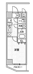 ＬＵＮＩＱ高島平 7階1Kの間取り
