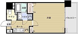 LIBERTYRTENJIN2 1Kの間取図画像