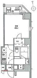 crealpremier浅草橋 1Kの間取図画像
