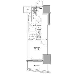 ザ・パークハビオ本郷菊坂 9階1Kの間取り