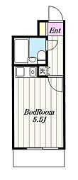 ライオンズプラザ海老名 1Kの間取図画像