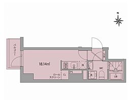 グランアセット秋葉原 ワンルームの間取図画像