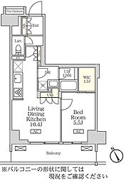 リーフシティ市川ザ・レジデンス 1LDKの間取図画像