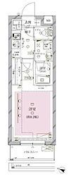 クレイシア目黒碑文谷 1Kの間取図画像
