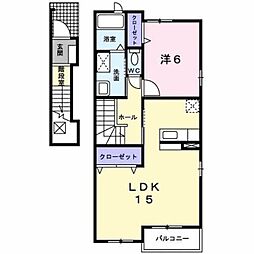 セピアコート 1LDKの間取図画像
