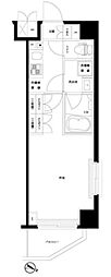 ルーブル蓮根 1Kの間取図画像