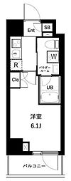 船橋市西船6丁目マンション 1Kの間取図画像