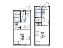 レオパレスフォレスト町田(30112) 2階1Kの間取り