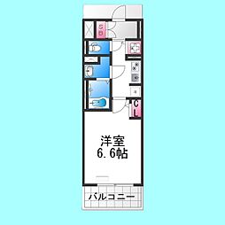 S-RESIDENCE堺湊駅前azure 1Kの間取図画像