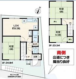 程久保夢が丘貸家 3LDKの間取り