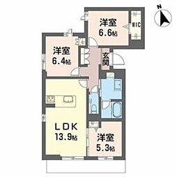 Lien 3LDKの間取図画像