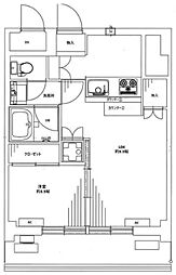 初台ハイツ 1LDKの間取図画像