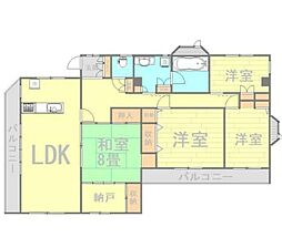 メゾンタカハシ 3階4SLDKの間取り