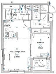 ARKMARK東中野 1LDKの間取図画像