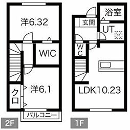 ソレイユコート 2LDKの間取図画像