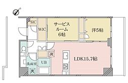 PARISCOURT 1SLDKの間取図画像