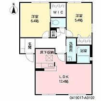 リヴィエール A0102 ｜ 大分県大分市三川下３丁目3-27（賃貸アパート2LDK・1階・57.81㎡） その2