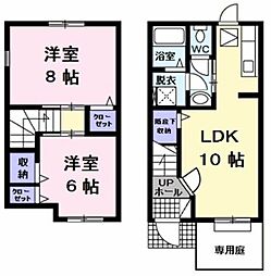 ピークシャトル 2LDKの間取図画像