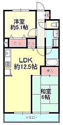 間取図画像 2LDK