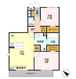 間取図画像 2LDK