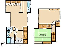 荏原6109-5-6戸建 1階2LDKの間取り