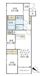 ビューテラス茗荷谷 2SLDKの間取図画像