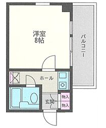 エフ・ティープラザ相模大野 1Kの間取図画像