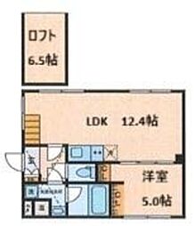 フェリエール南常盤台 5階1LDKの間取り