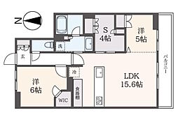 プラウド府中美好町 3階2SLDKの間取り