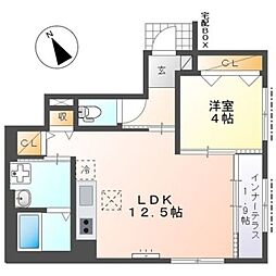 ステラ緑園 1LDKの間取図画像
