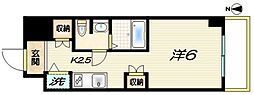 グランドール和泉 1Kの間取図画像