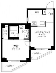 東京メトロ半蔵門線 押上駅 徒歩4分の賃貸マンション 8階1LDKの間取り
