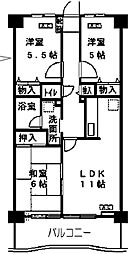 シェニートモンチーク武蔵関 3LDKの間取図画像