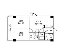 シンケビルツイン 2LDKの間取図画像