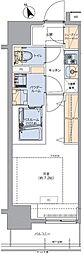 トラディティオ門前仲町 1Kの間取図画像