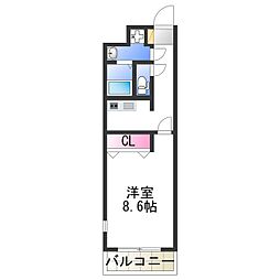 JR紀勢本線 紀三井寺駅 徒歩20分の賃貸アパート 2階1Kの間取り