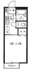 カイリホーム 1Kの間取図画像