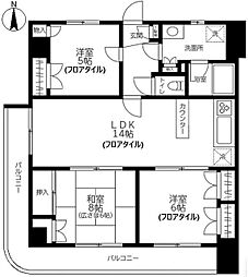 ロイヤルマリンハイム 3LDKの間取図画像