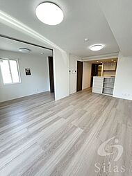 JR阪和線 鶴ケ丘駅 徒歩2分の賃貸アパート 1階2LDKのリビング/ダイニング